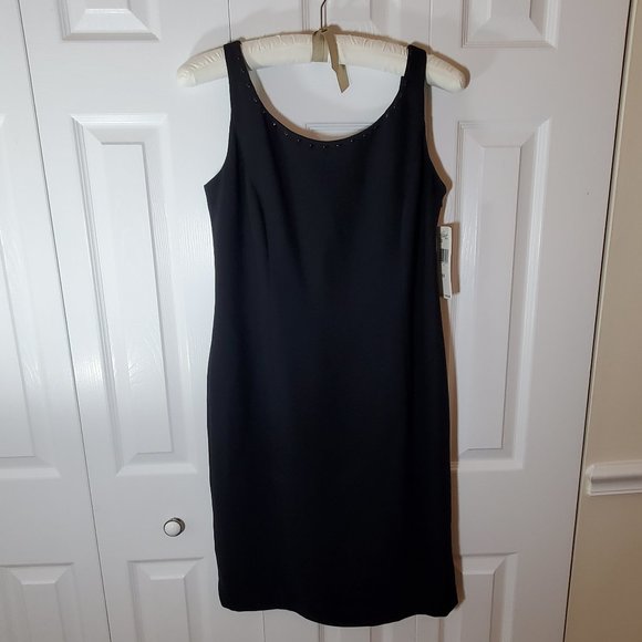 Jones New York Black Cocktail Dress - Size 10 NWT - Picture 2 of 12